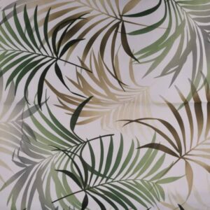 Tablecloth Round- Bronze & Green Palm