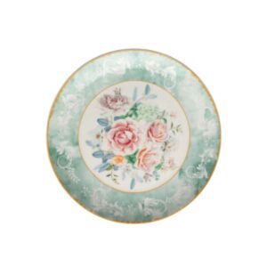 Jenna Clifford - Green Floral Side Plate Set of 4