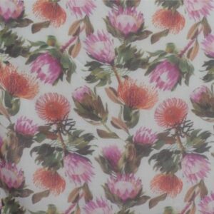 Round Tablecloth Soft Weave - Pink Protea. jpg