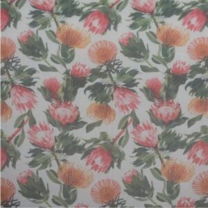 Round Tablecloth Soft Weave - Red Protea. jpg