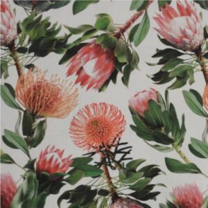 Square Tablecloth Red Protea