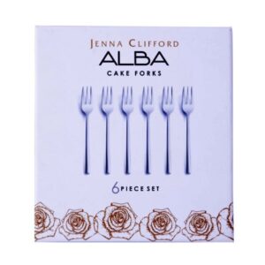 Jenna -Clifford -Alba- 6 -Piece- Cake- Fork Set