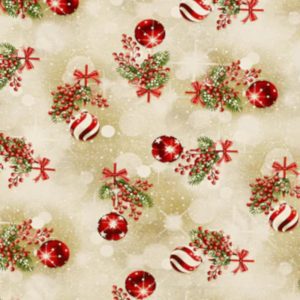 Xmas Serviettes Balls And Holly - Set of 6