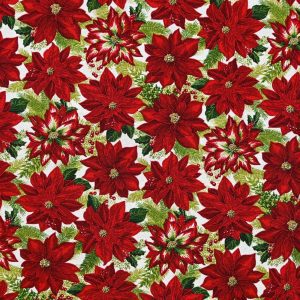 Xmas Serviettes Poinsettia Red- Set of 6