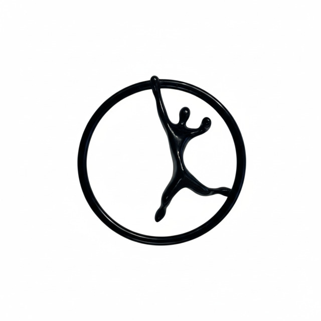 Matt Black Chrome Towel Holder - Image 3