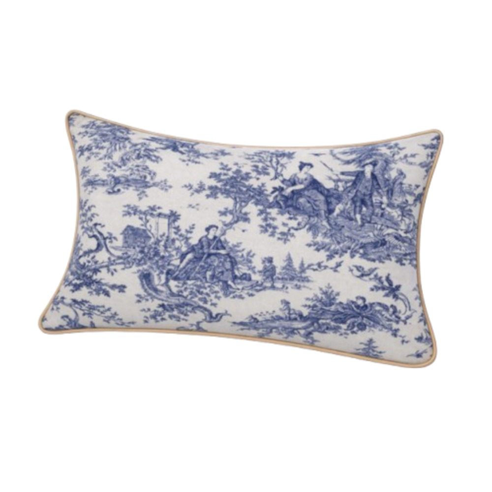 Lumbar Scatter Cover – Countryside Indigo