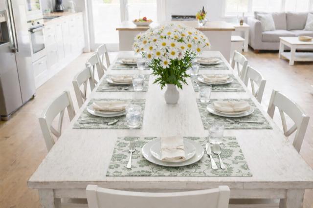 Placemat - Water Resistant - Green Floral - Image 4