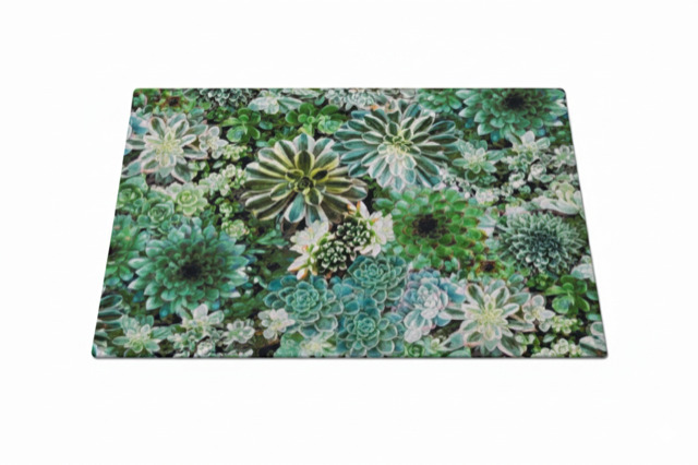 Placemat - Water Resistant - Green Succulent - Image 2