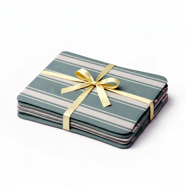 Placemat - Water Resistant - Grey Stripe