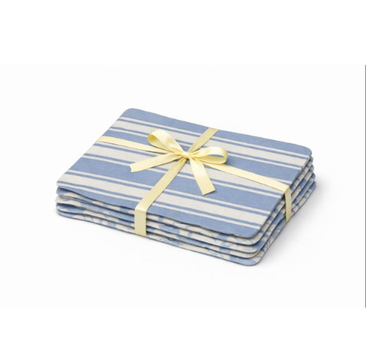 Placemat - Water Resistant - Thick Blue Stripe