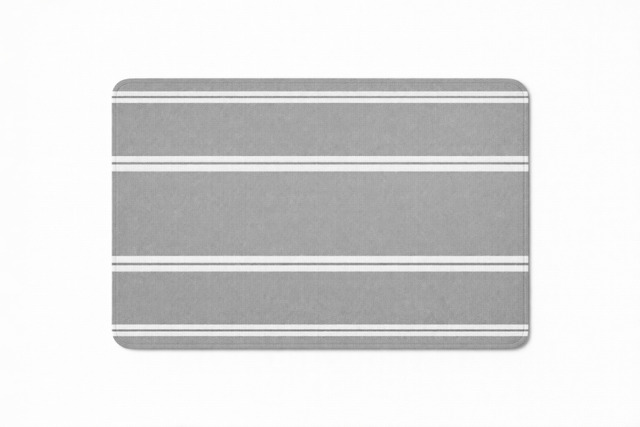 Placemat - Water Resistant - Thick Grey Stripe - Image 2
