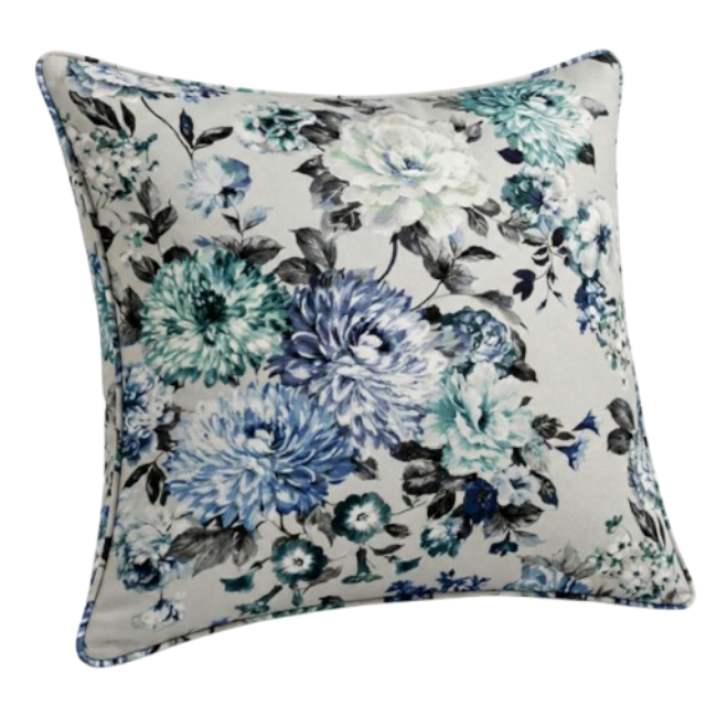 Scatter Cushion Cover - Sapphire Bloom