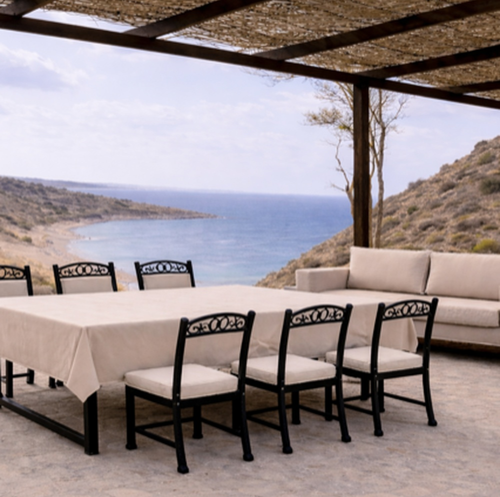 Water Resistant Tablecloth - Beige