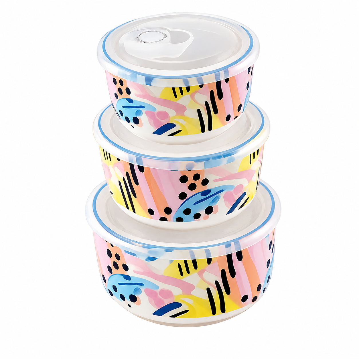 Food Container - Graffiti - Set Of 3