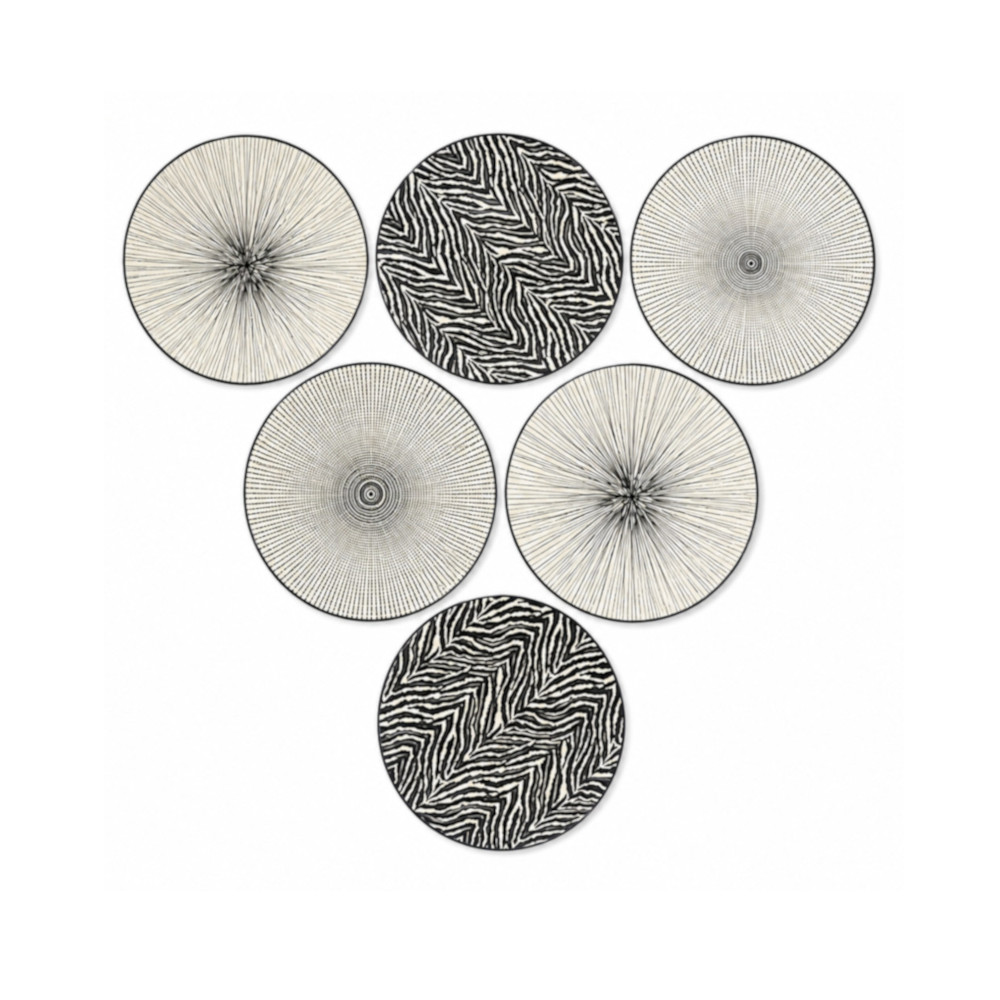 Side Plates Black Mix