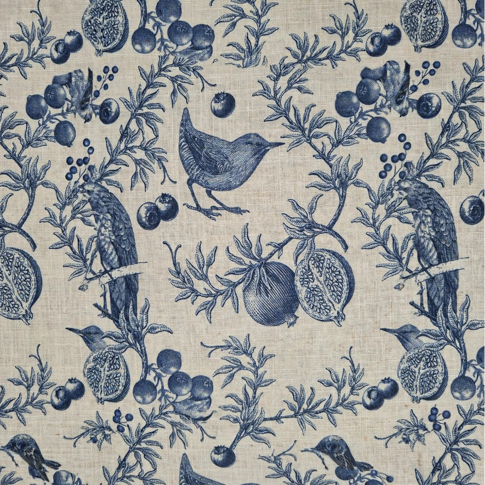 Linen Like Tablecloth - Avian - Dusky Navy