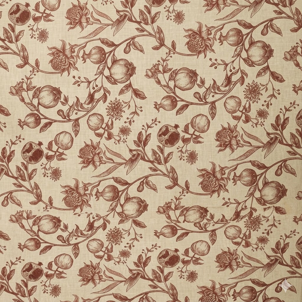 Linen Like Tablecloth - Pomegranate - Terracotta
