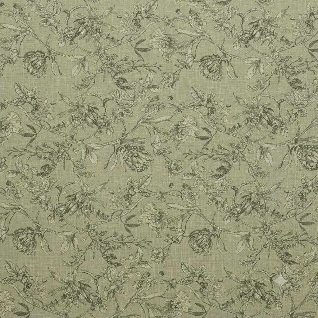 Linen Like Tablecloth - Protea - Olive