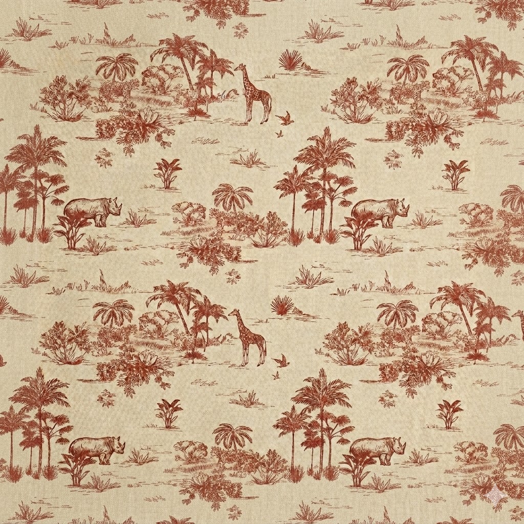 Square Linen Like Tablecloth - Savannah - Rust