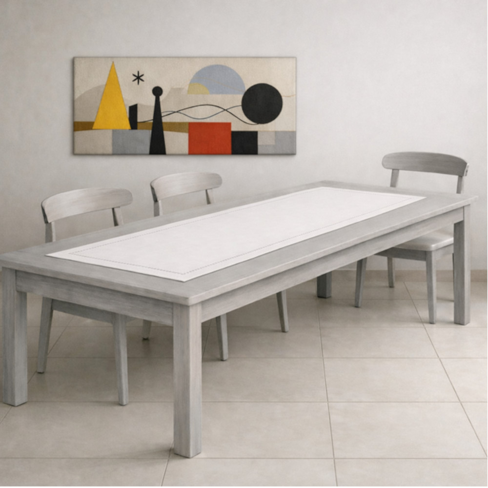 Heritage Table Runner - White