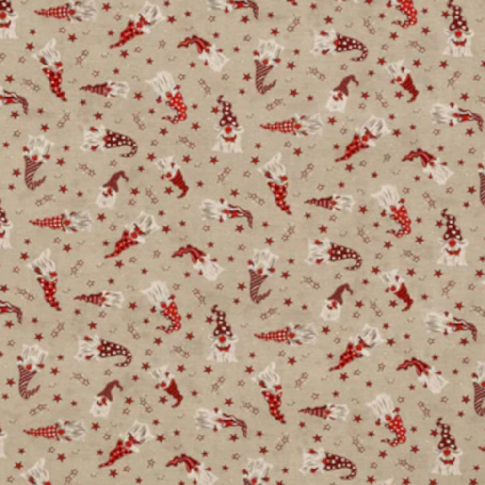 Round Xmas Tablecloth - Little Gnomes