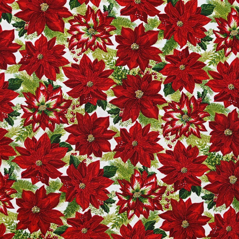 Square Tablecloth - Red Poinsettia