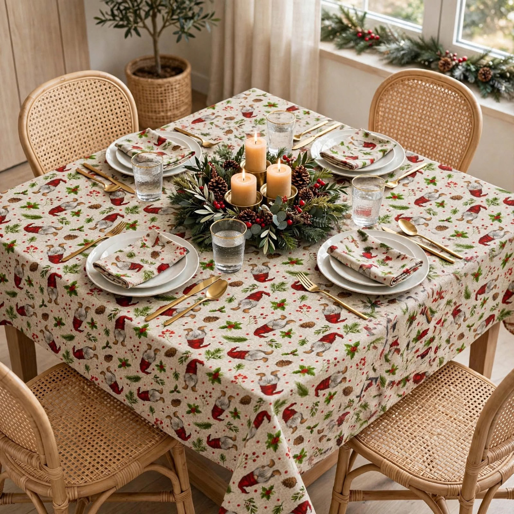 Square Tablecloth - Gnomes - Image 2
