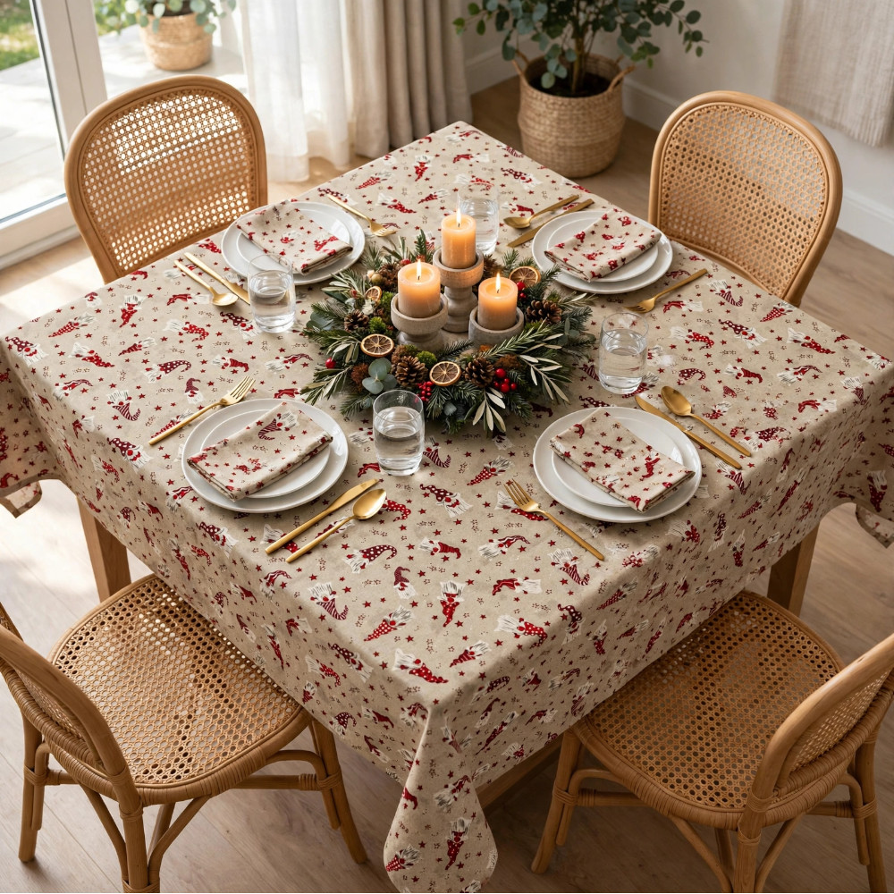 Square Tablecloth - Little Gnomes - Image 2