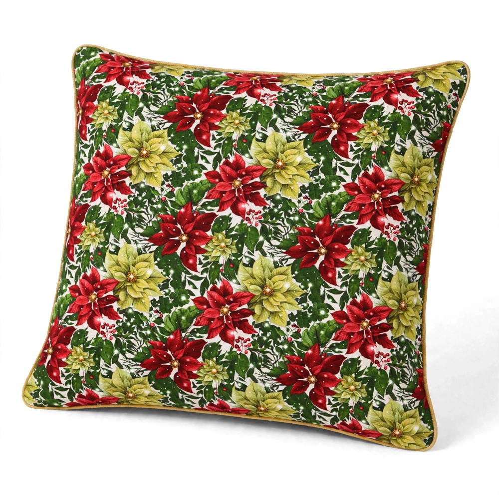 Xmas Scatter Cover - Poinsettia Mix