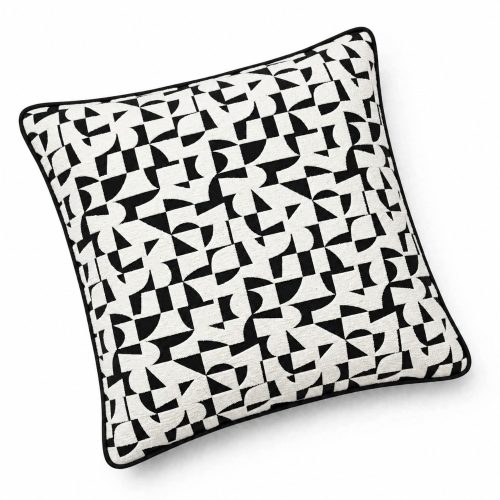 Abstract Geo Jet Black Std cover