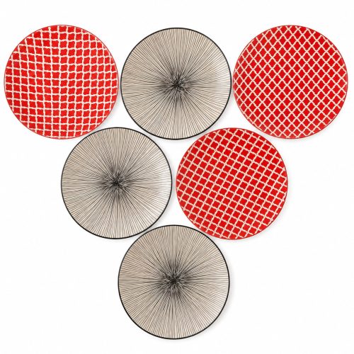 Dinner Plates Black And Orange