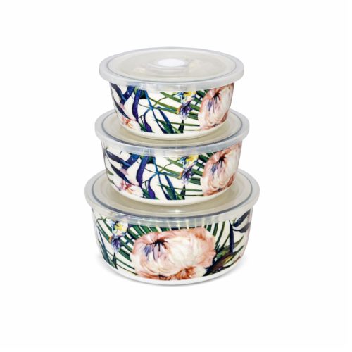 Dynamic Food Containers - Floral - Set of 3