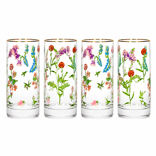 Floral Highball - Set of 4