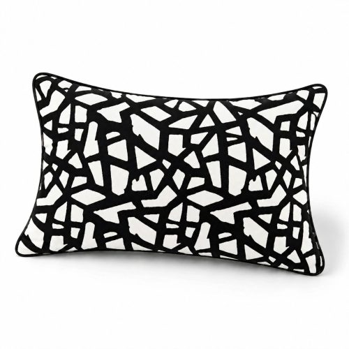 Lumbar Fractured Mosaic Cotton White