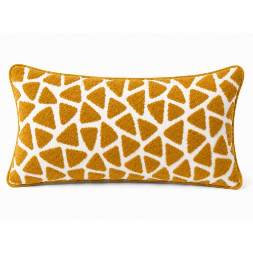 Lumber Cushion Geo Mustard Ochre
