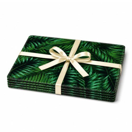Placemat Fern On Black