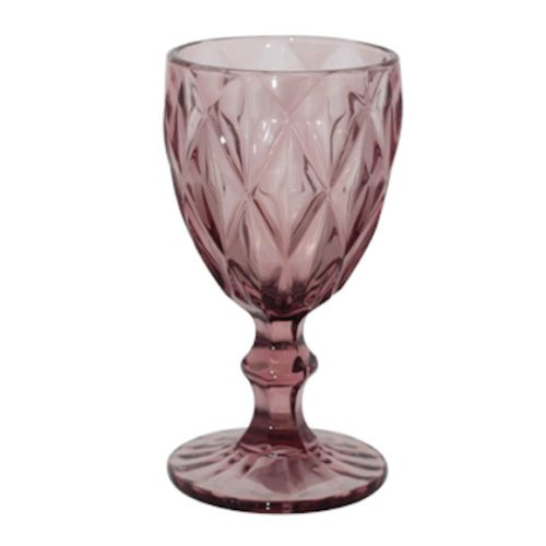 Pressed-Glass-Goblet-Plum