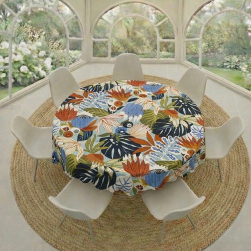 Round Colourful Monstera