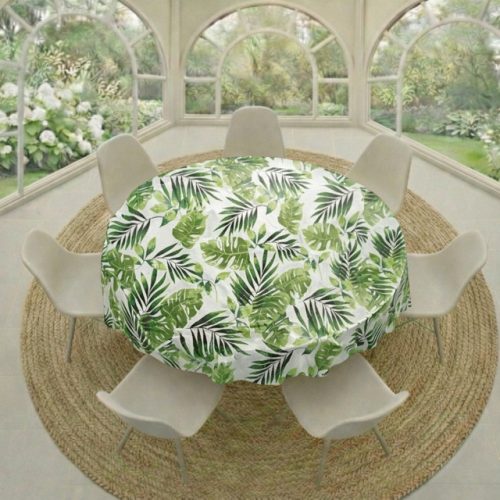 Round Green Monstera