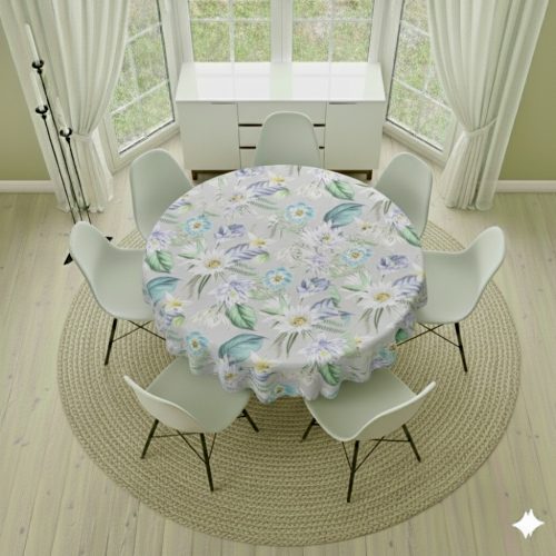 Round Tablecloth- Botanical