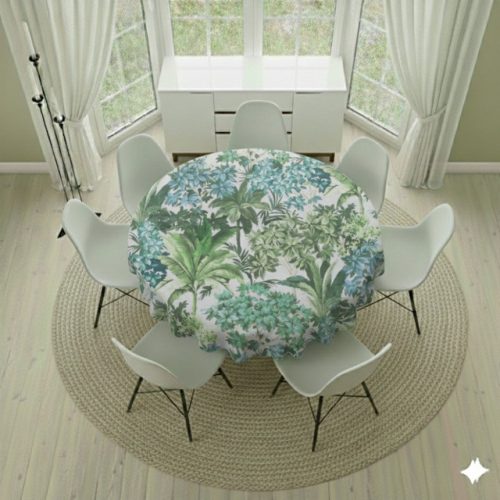Round Tablecloth- Palm Trees