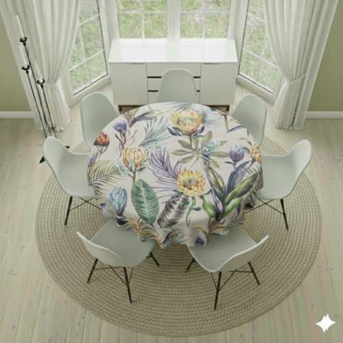 Round Tablecloth- Protea Theme