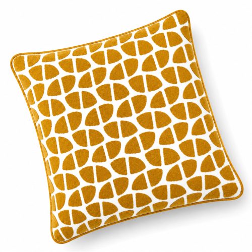 Scatter Cover Geo - Mustard Ochre