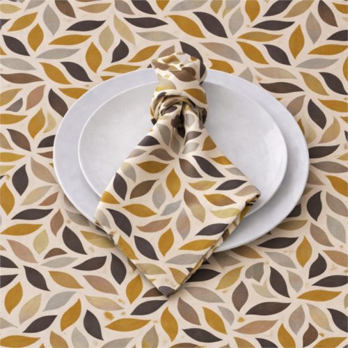 Serviette Mustard Design