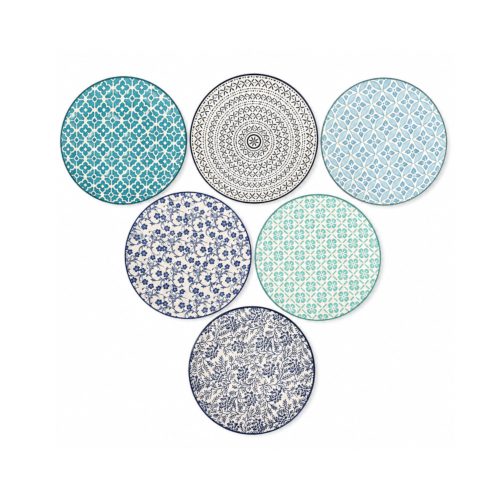 Side Plates Blue And Green