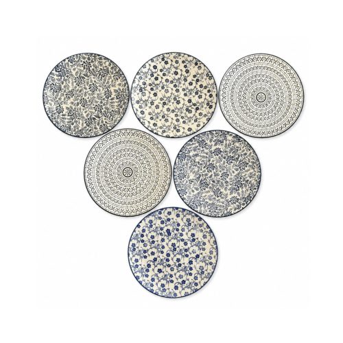 Side Plates Blue Mix