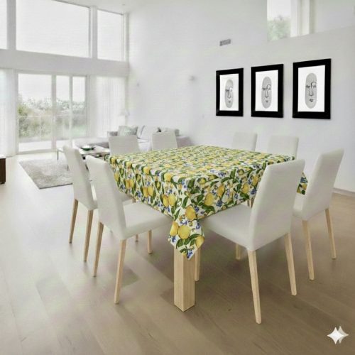 Square Lemons With Blue