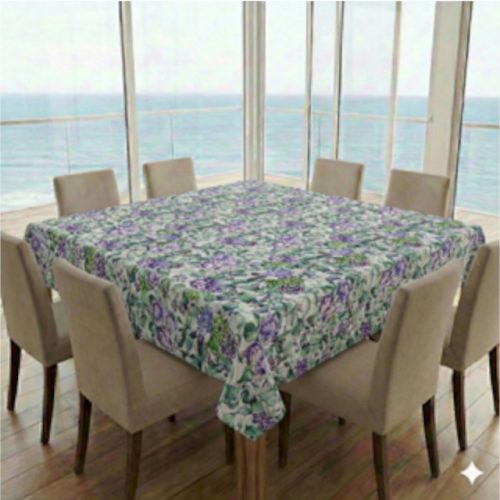 Square Tablecloth Purple Protea