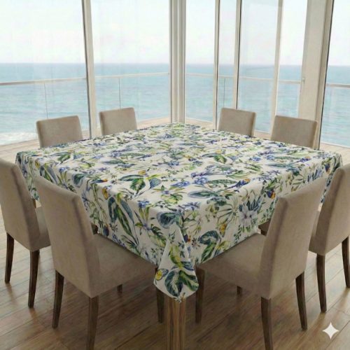 Square Tablecloth Tropical Blue