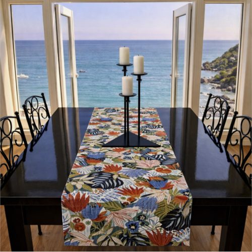 Table Runner Colourful Monstera